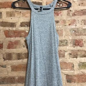Gray midi dress